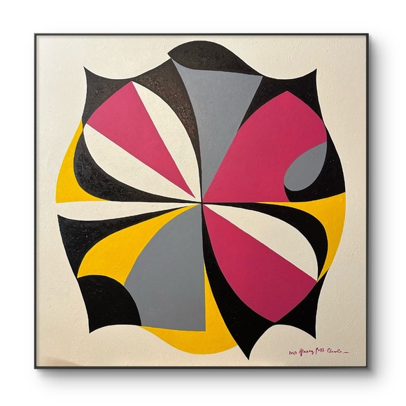 36” x 36” original acrylic painting signed by artist - Picture 4 of 4